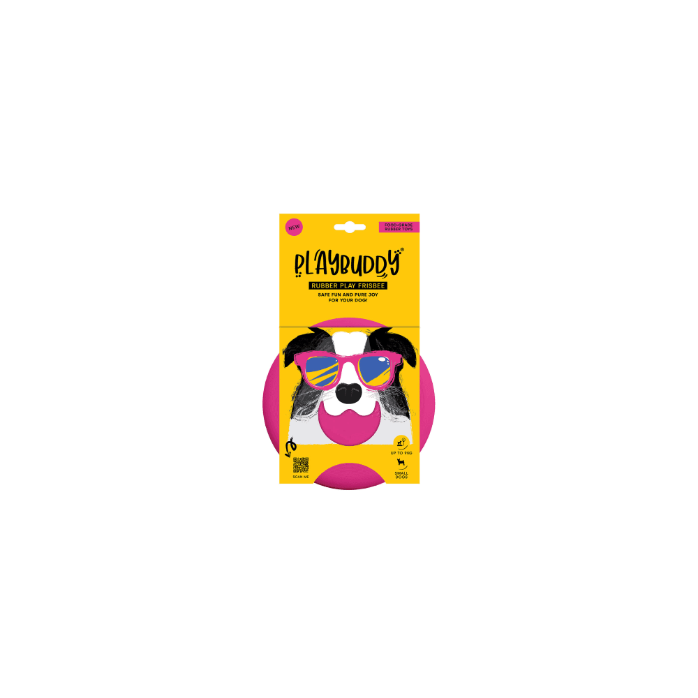 Playbuddy Frisbee Small Pink Dog Toy - Petworld