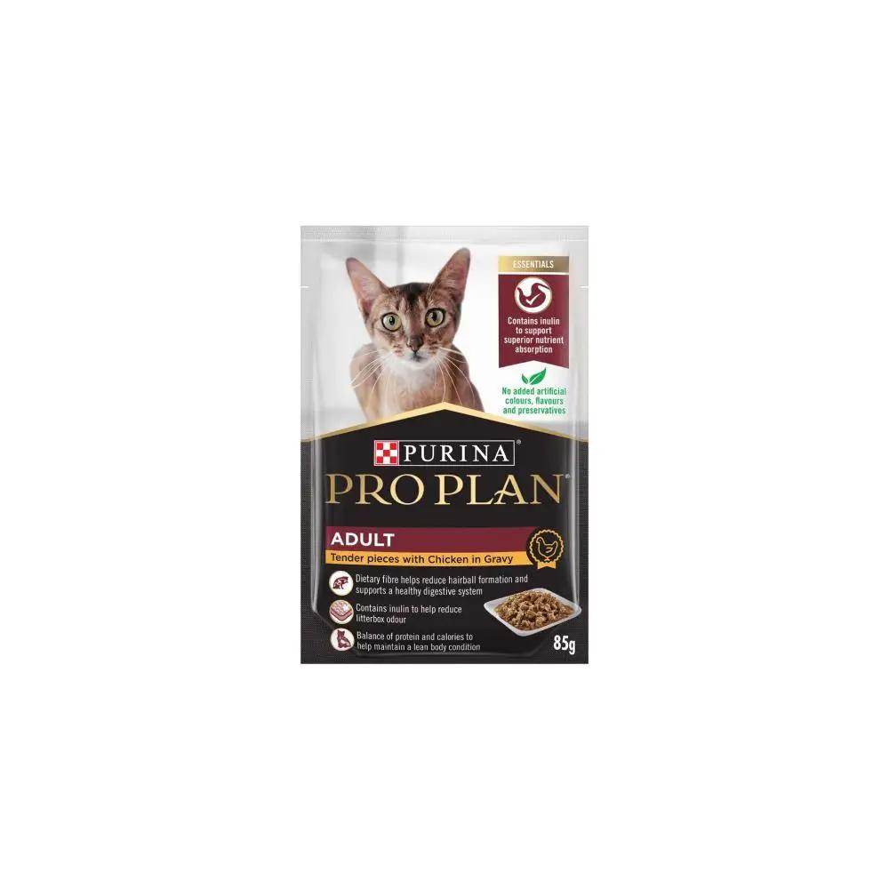 Purina Pro Plan Adult Chicken in Gravy Wet Cat Food Single Pouch - Petworld