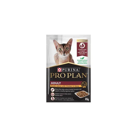 Purina Pro Plan Adult Chicken in Gravy Wet Cat Food Single Pouch - Petworld