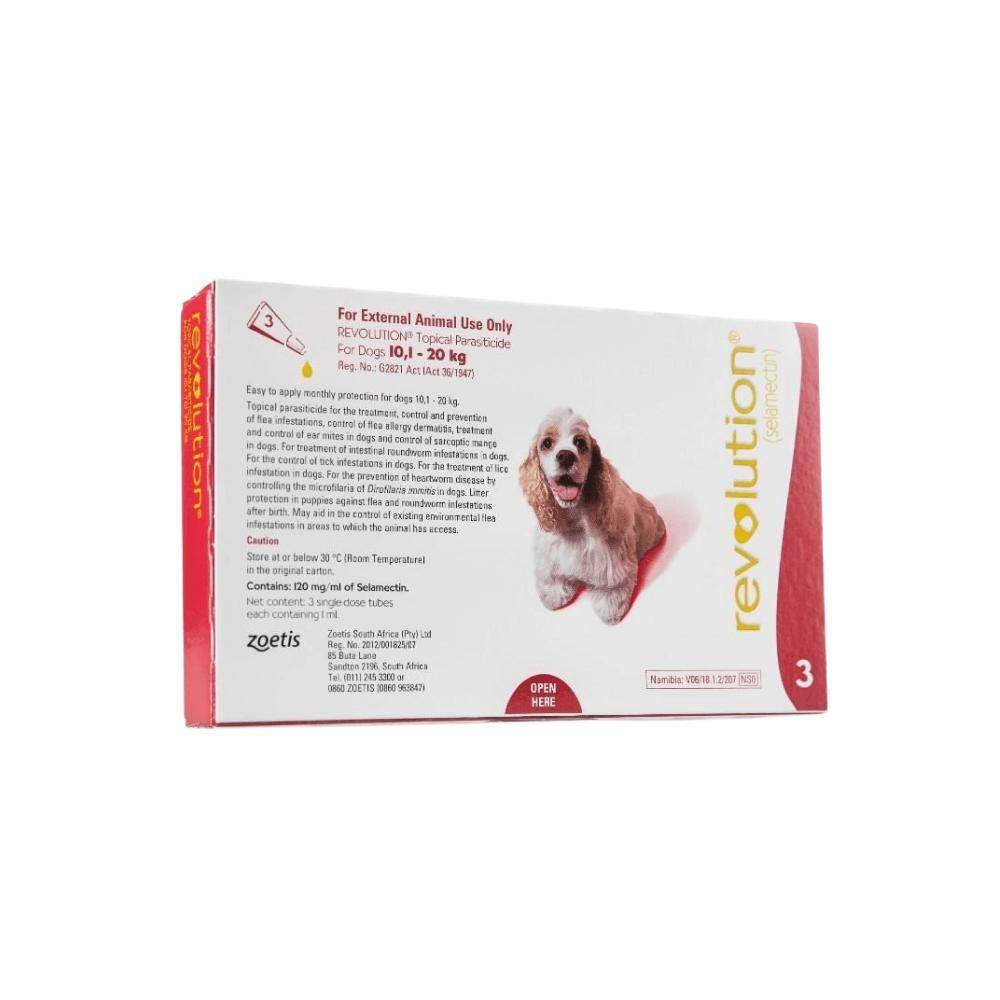 Revolution Dogs 10.1 to 20kg Red Single - Petworld