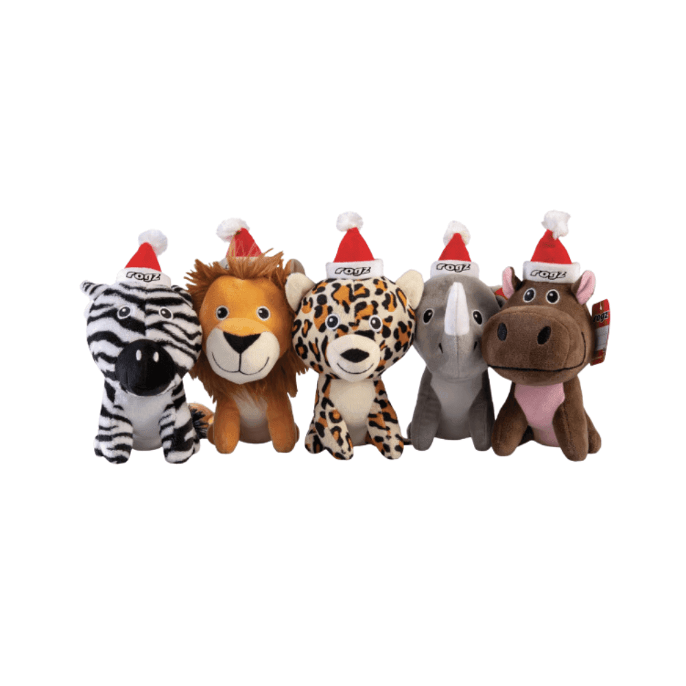 ROGZ Safari Christmas Dog Toys Assorted - Petworld