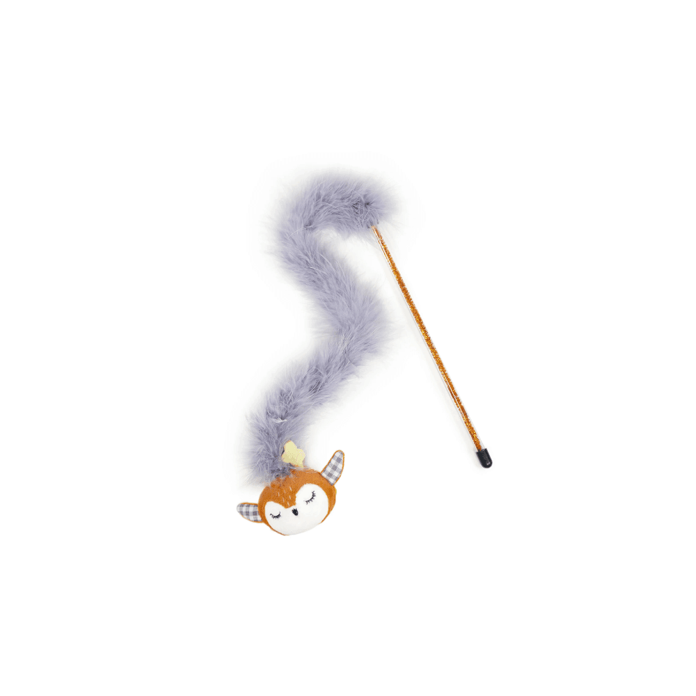 Rosewood Xmas Reindee Tinsel Teaser Cat Toy - Petworld