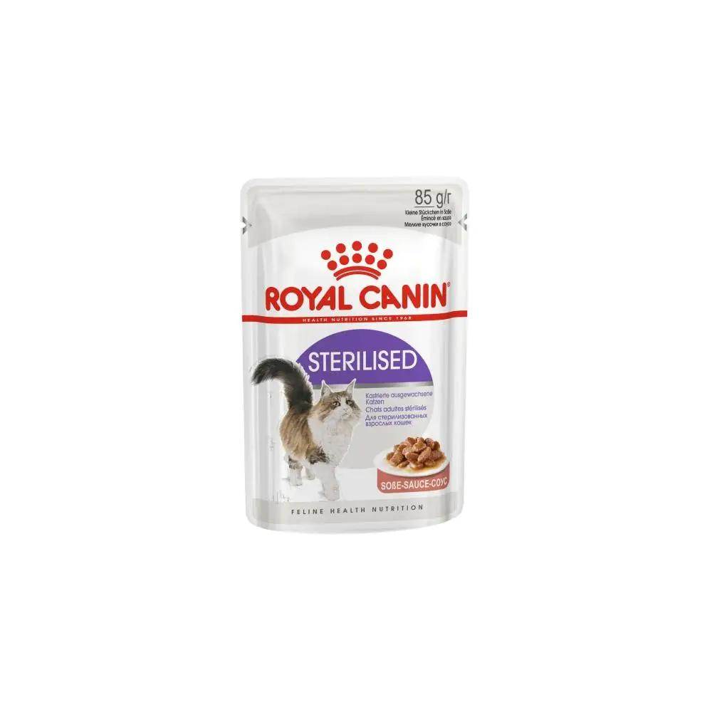 Royal Canin Feline Health Nutrition Sterilised Wet Cat Food Single 85g - Petworld