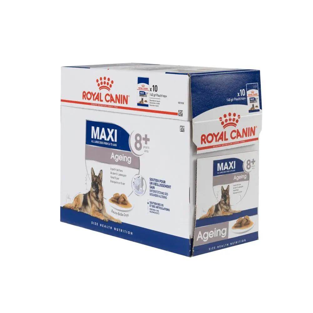 Royal Canin Size Health Nutrition Maxi Ageing 8+ Wet Dog Food 140g Pack of 10 - Petworld