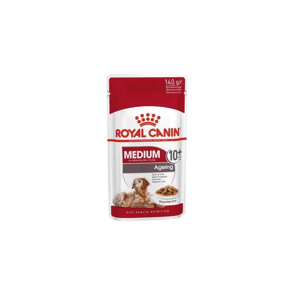 Royal Canin Size Health Nutrition Medium Ageing 10+ Wet Adult Dog Food 140g - Petworld