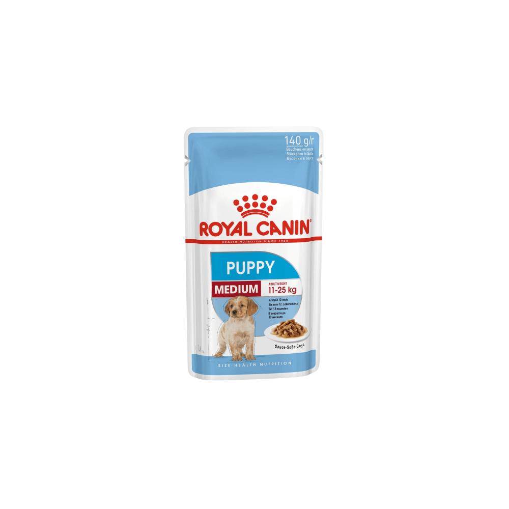 Royal Canin Size Health Nutrition Medium Puppy Wet Dog Food 140g - Petworld