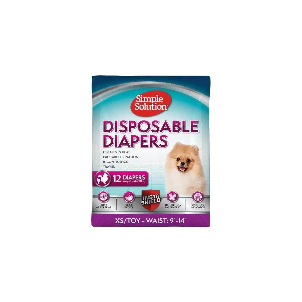 Simple Solution Disposable Diapers 12 Pieces - Petworld