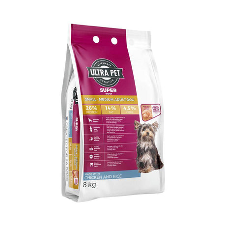 Ultra Pet Superwoof Small To Medium Breed Adult Chicken & Rice Dry Dog Food - Petworld