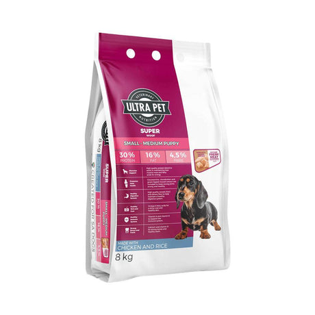 Ultra Pet Superwoof Small To Medium Puppy Chicken & Rice Dry Dog Food - Petworld