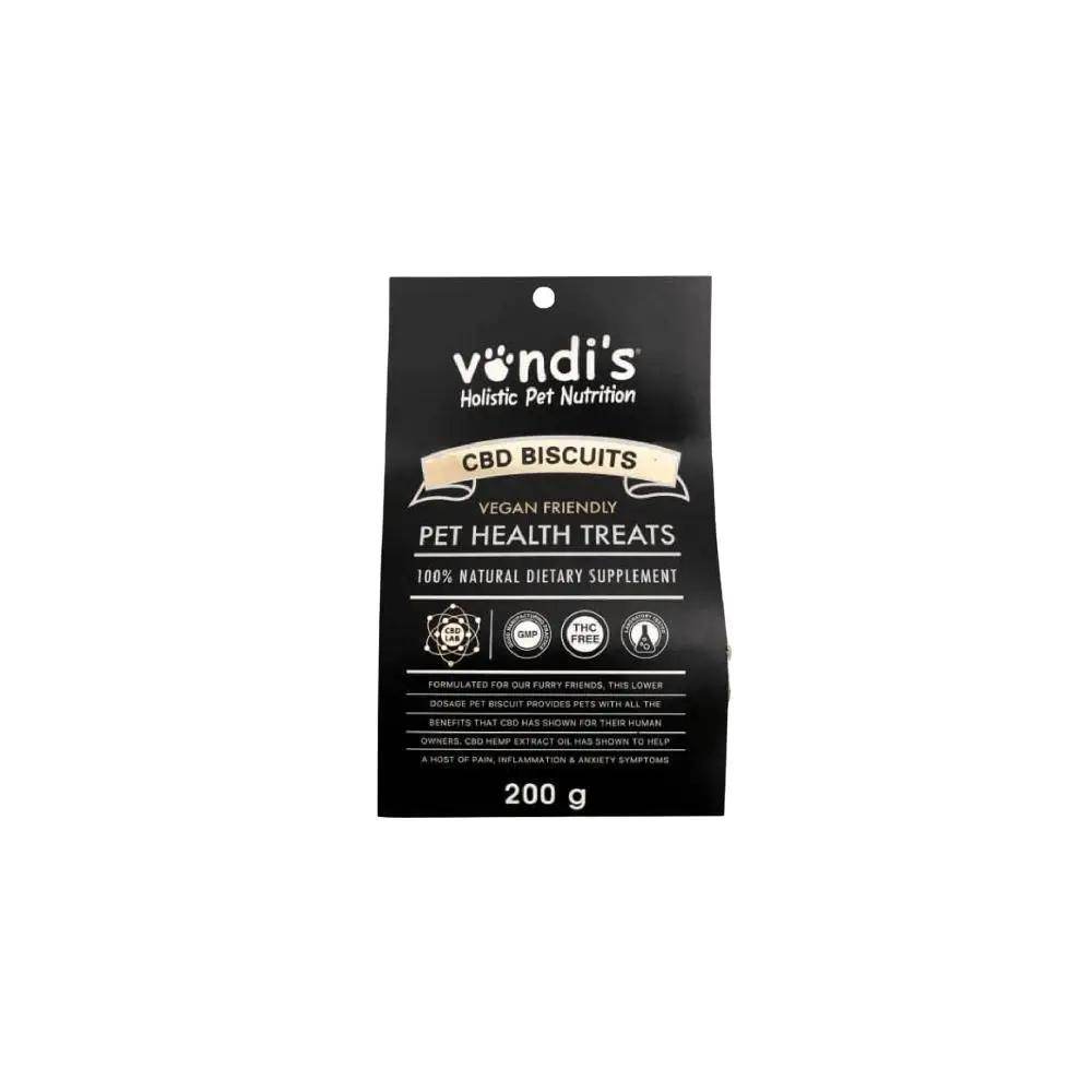 Vondis CBD Oil Biscuits Dog Treats 200g - Petworld