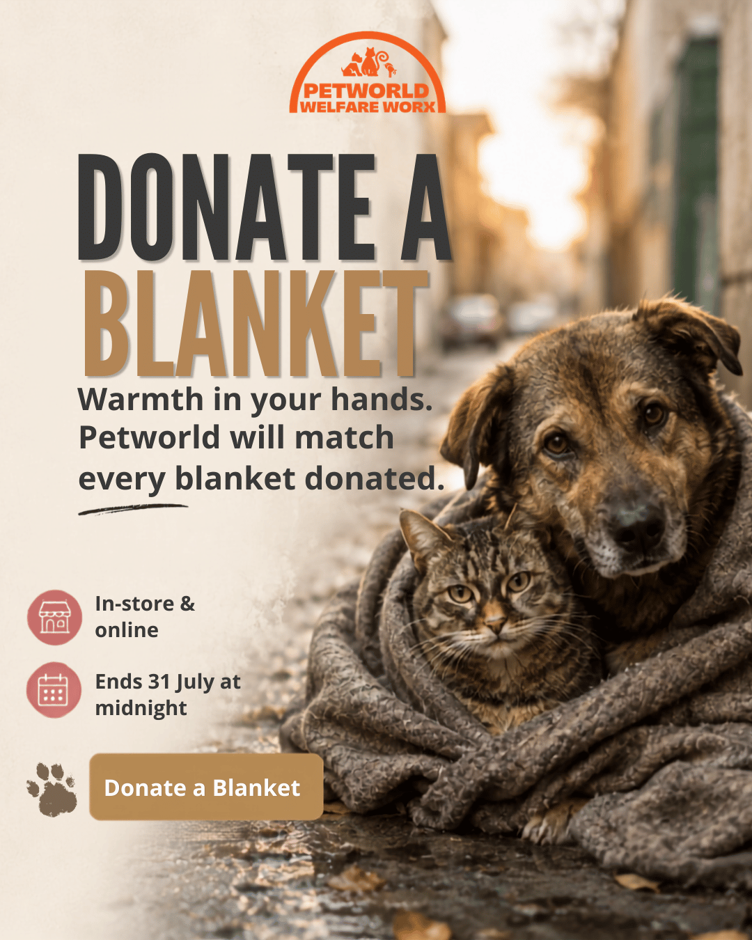 Petworld's Annual Mandela Day Blanket  Drive
