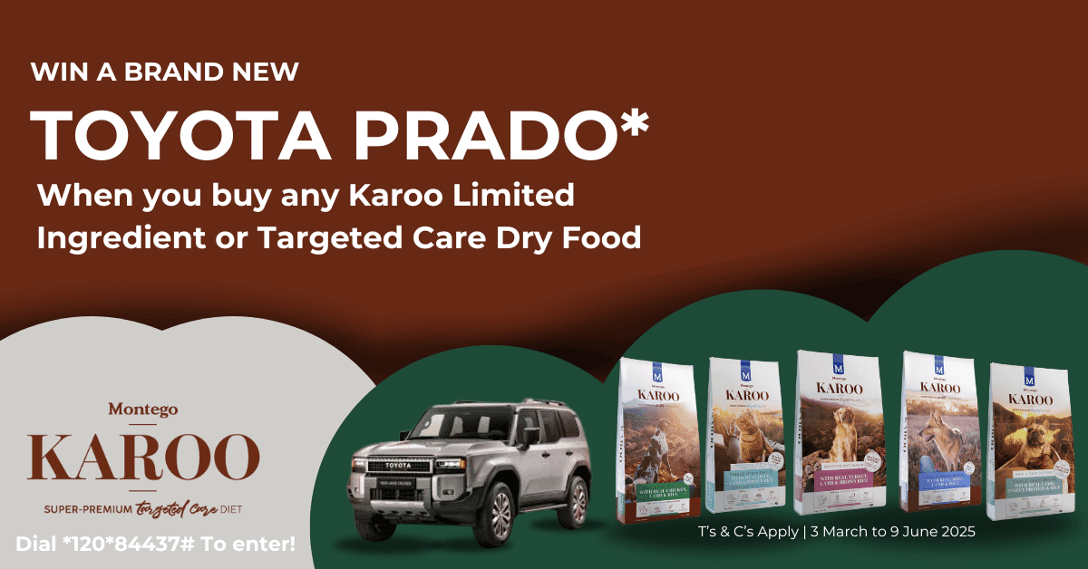 Win a Toyota Prado with Petworld & Montego Karoo! - Petworld