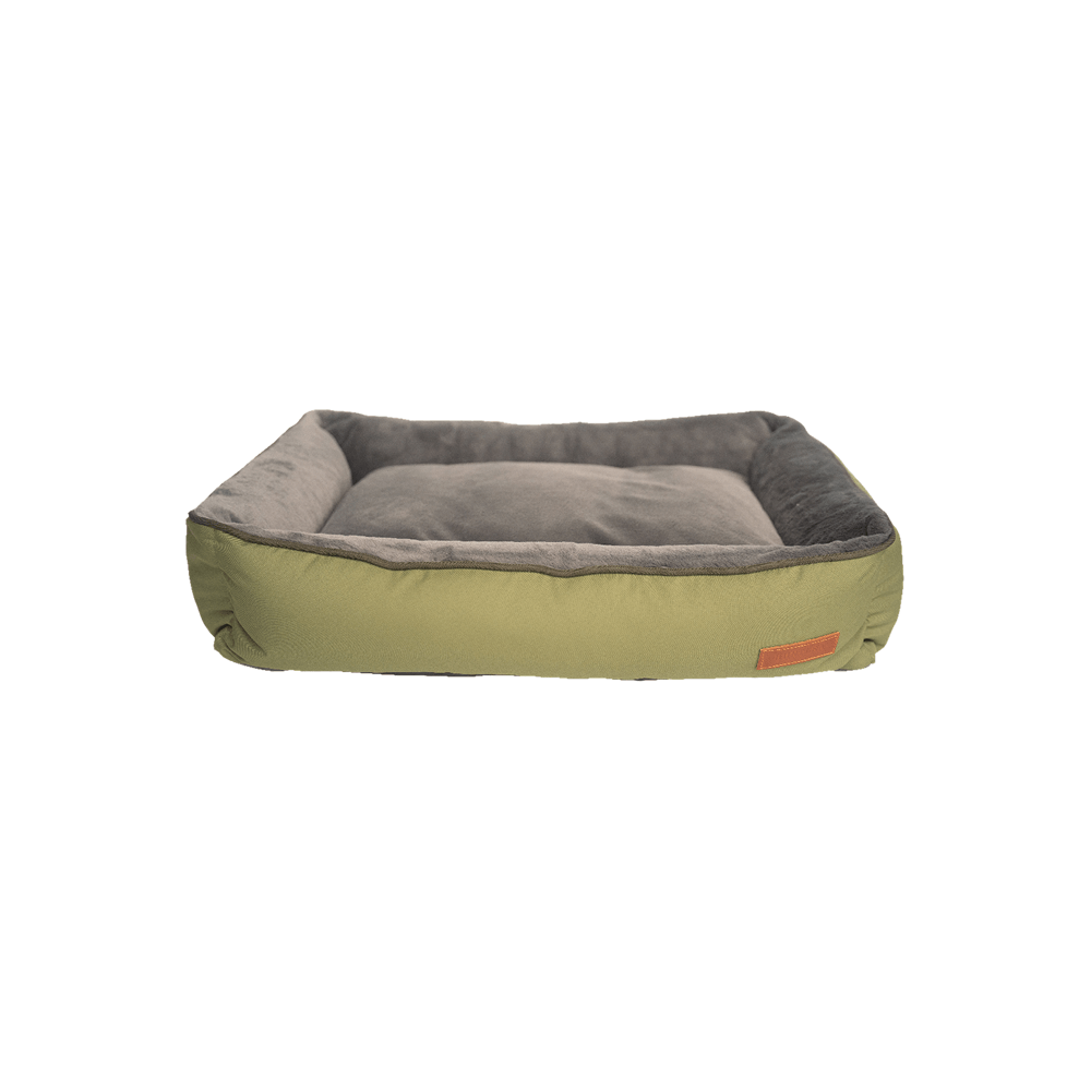 Huntlea Koletto Bolster Dog Bed Kuddly Medium Garden Green