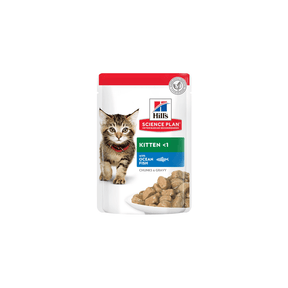 Hill's Science Plan Feline Kitten Ocean Fish Wet Cat Food (12 x 85g Pouches) - Petworld