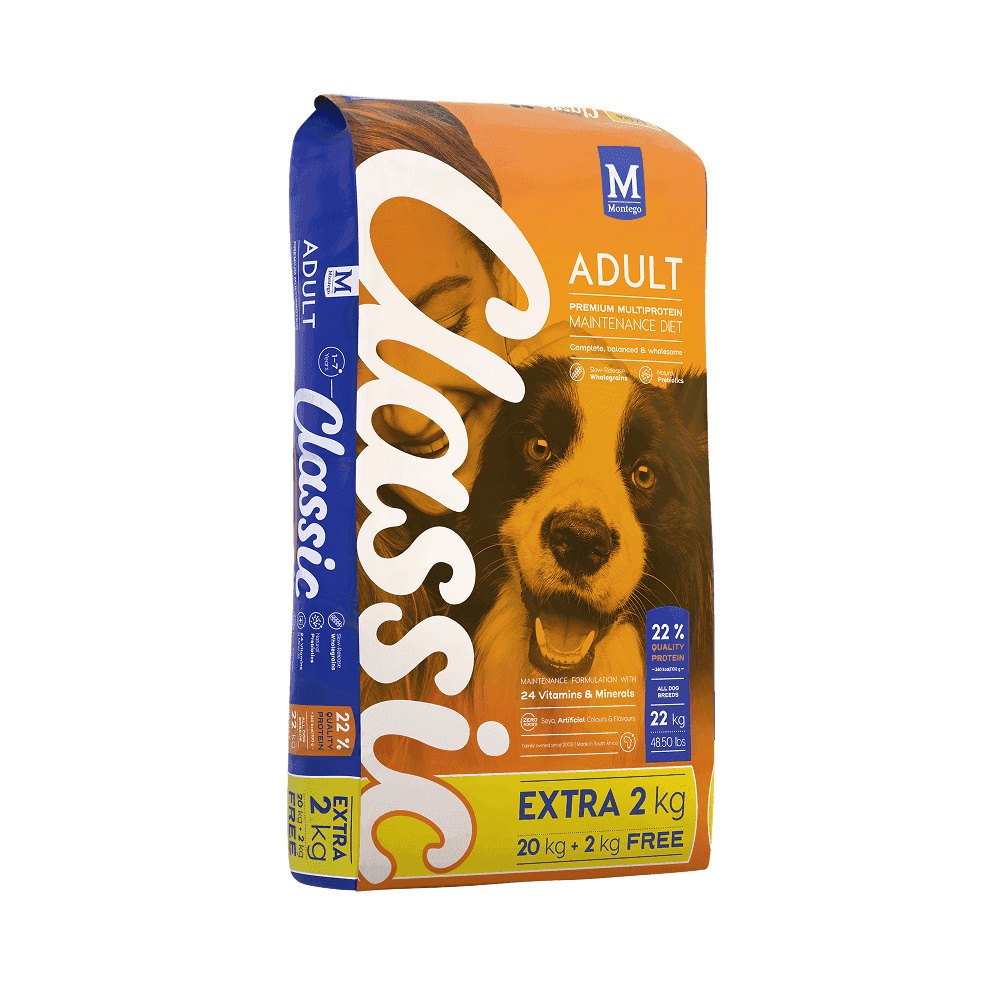 Montego Classic Adult Dog Dry Food 20+2kg | Value Added Bag