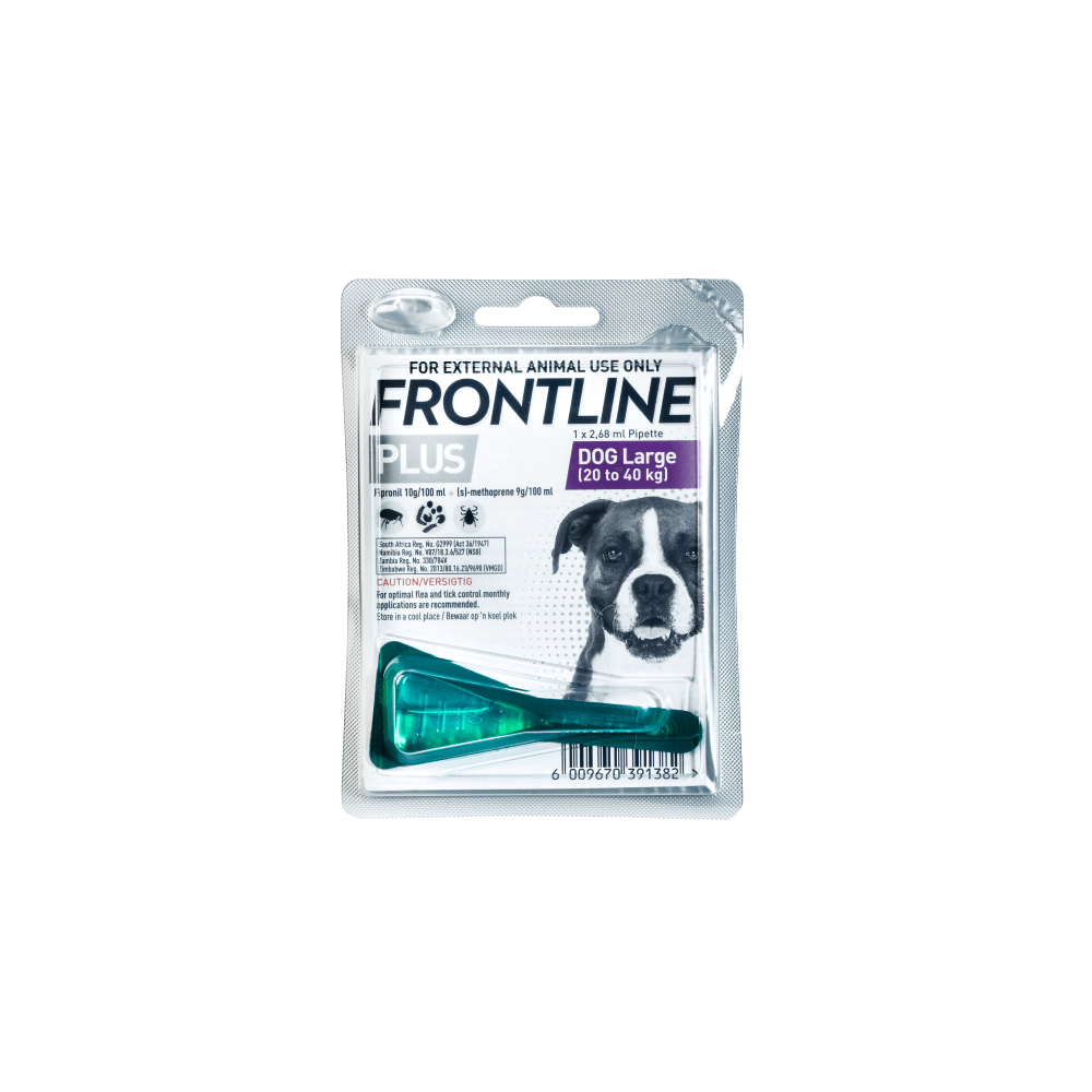 Frontline Plus Tick & Flea Treatment For Dogs 20kg to 40kg Single Application