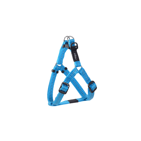 Rogz Utility Step In Harness Turquoise Reflective