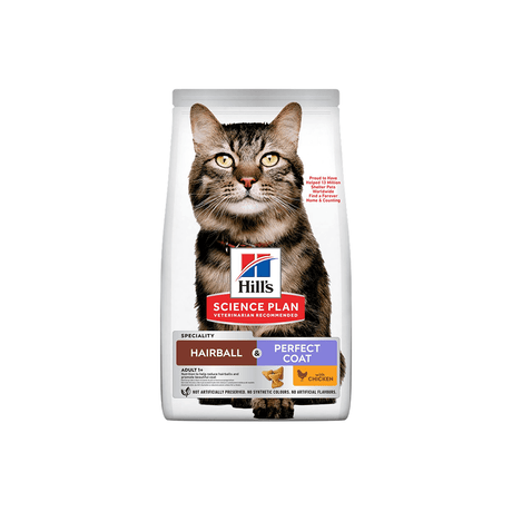 Hill's Science Plan Feline Adult Hairball & Perfect Coat Dry Cat Food
