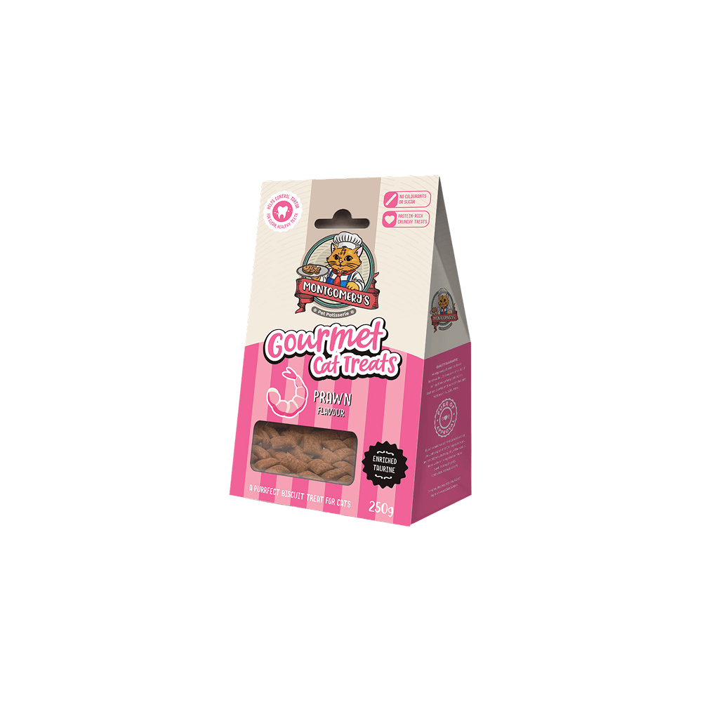 Montgomerys Gourmet Cat Treats Prawn 250g