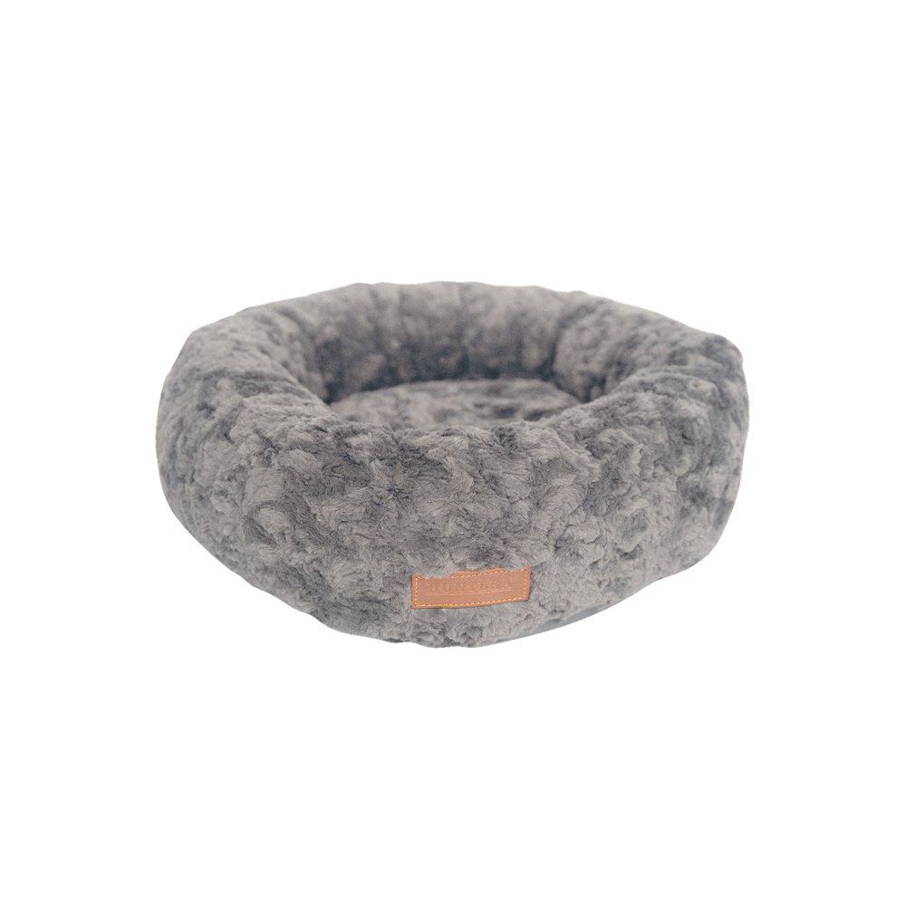 Huntlea Calming Kuddler Round Bed | Light Grey