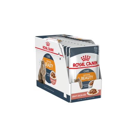 Royal Canin Feline Care Nutrition Hair & Skin Hairball Care Wet Cat Food 85g Pack of 12