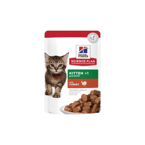Hill's Science Plan Feline Kitten Turkey Wet Cat Food 85g Single Pouch - Petworld