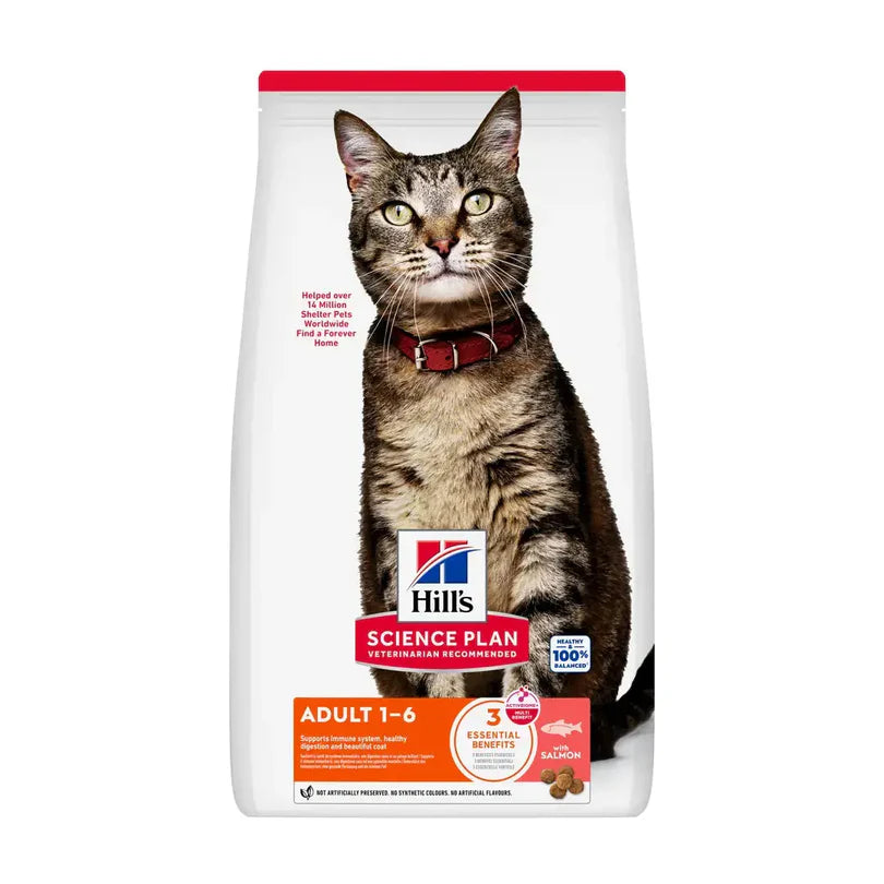 Hill's Science Plan Feline Adult Salmon Dry Cat Food 10kg