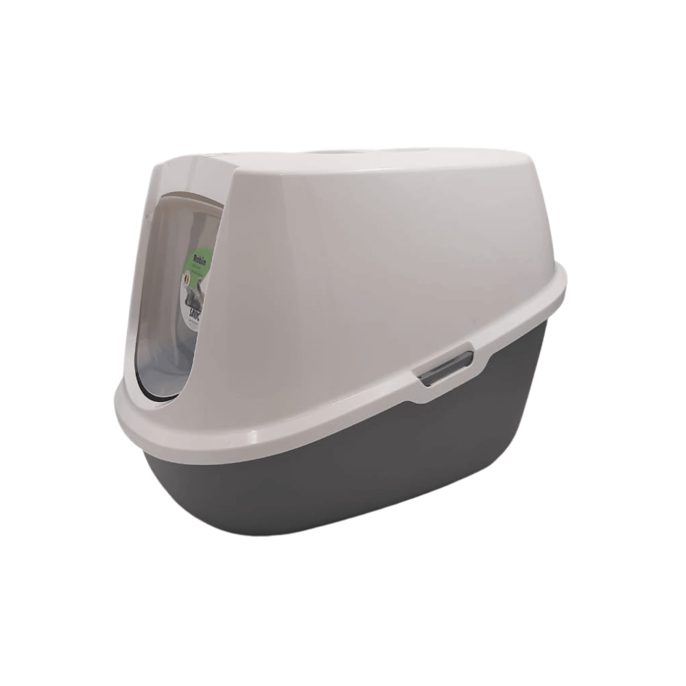 Savic Cat Toilet Robin White Grey