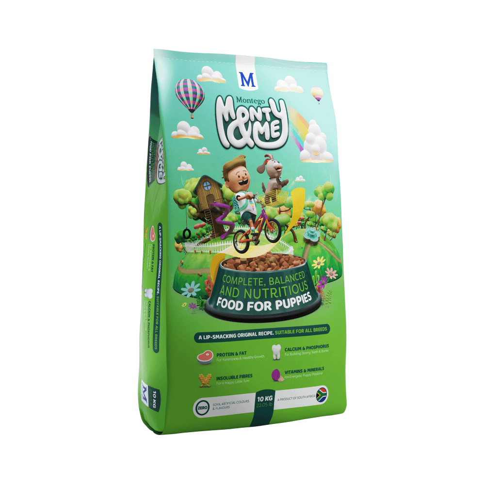 Monty & Me Dog Food Puppy Large Bite Dry Dog Food 25kg