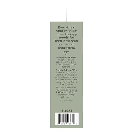 Hill's Science Plan Puppy Medium Welcome Home Pack