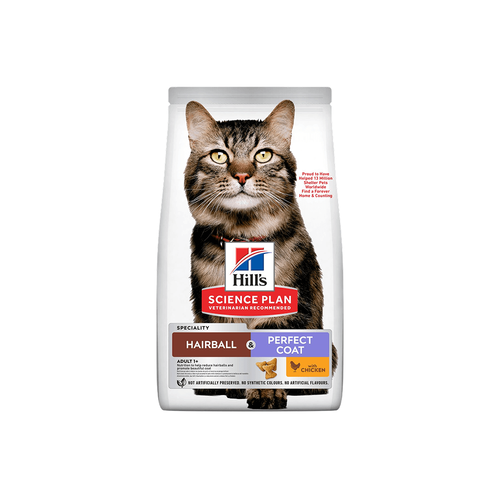 Hill's Science Plan Feline Adult Hairball & Perfect Coat Dry Cat Food