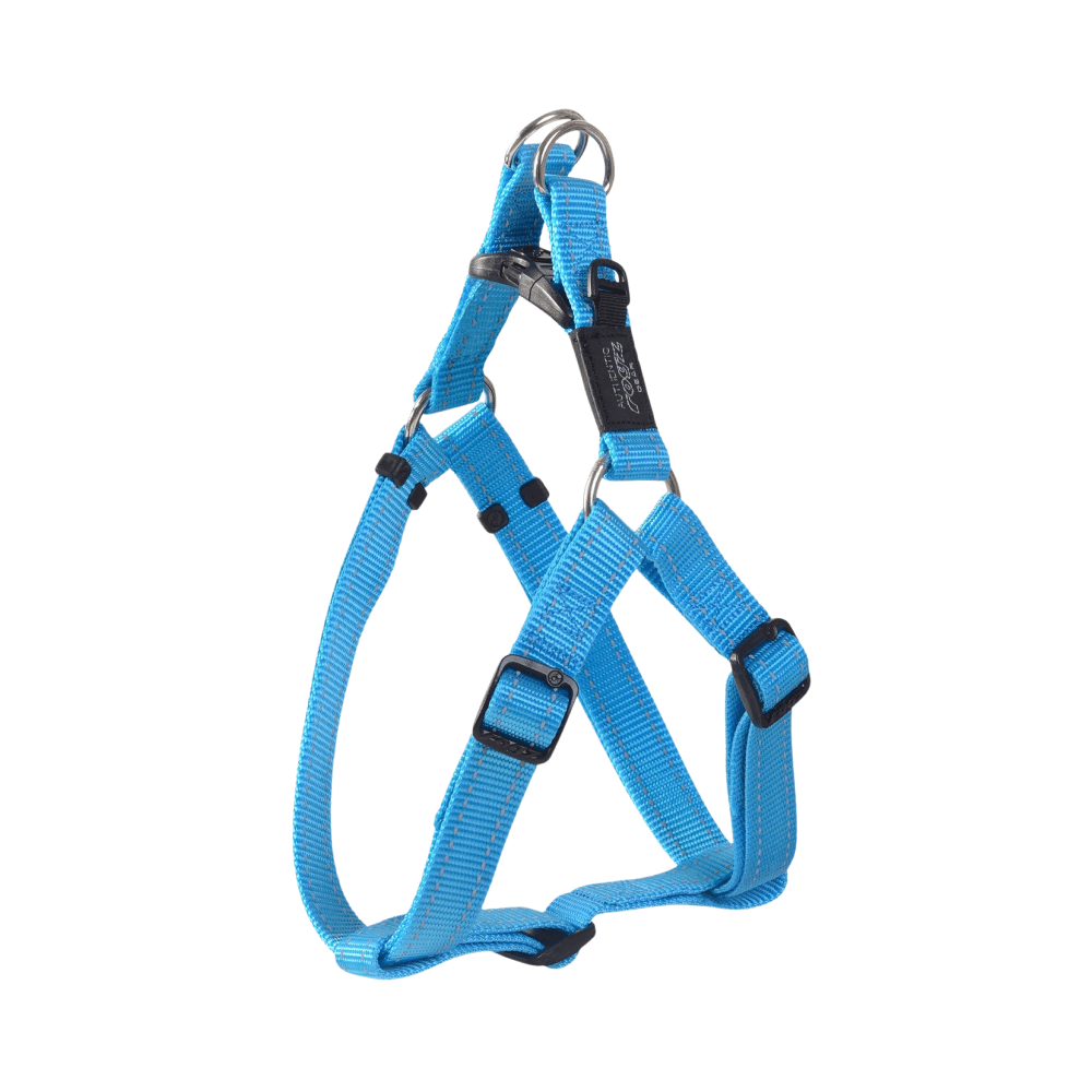 Rogz Utility Step In Harness Turquoise Reflective