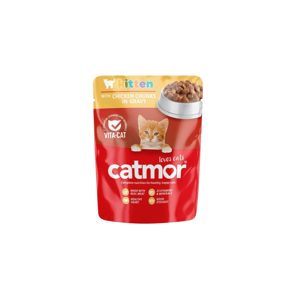 Catmor Wet Kitten Chicken Chunks In Gravy 70g