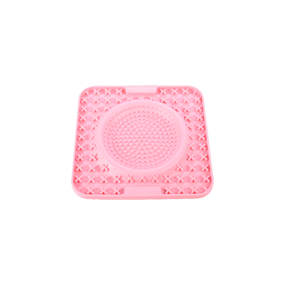 Dogs Life Lickalot Ooxx Enrichment Mat Soft Pink