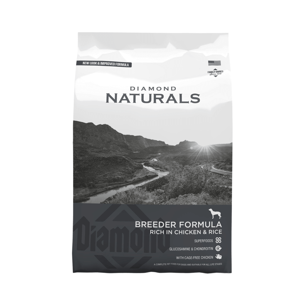 Diamond Naturals Breeder Dog Dry Food Chicken & Rice 20Kg