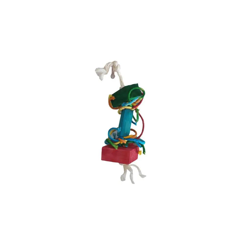 Akwa BT011 Small Wood & Rope Bird Toy