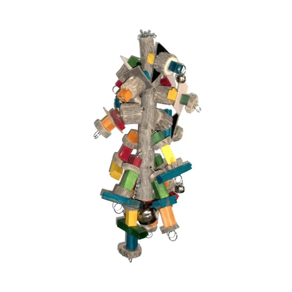 Akwa Jumbo Macaw No2 Sekelbos Wood & Chain Bird Toy