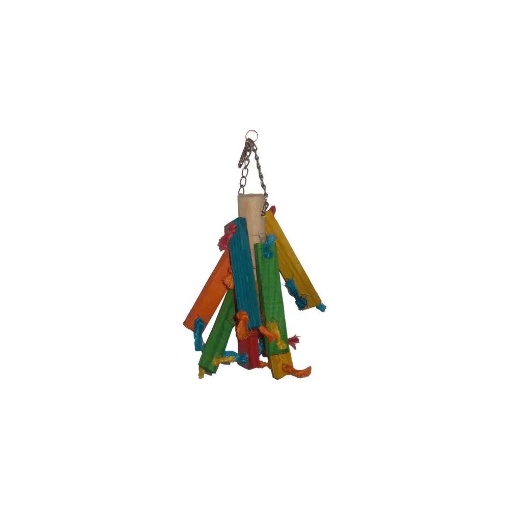 Akwa No1 Parakeet Wood On Chain Bird Toy