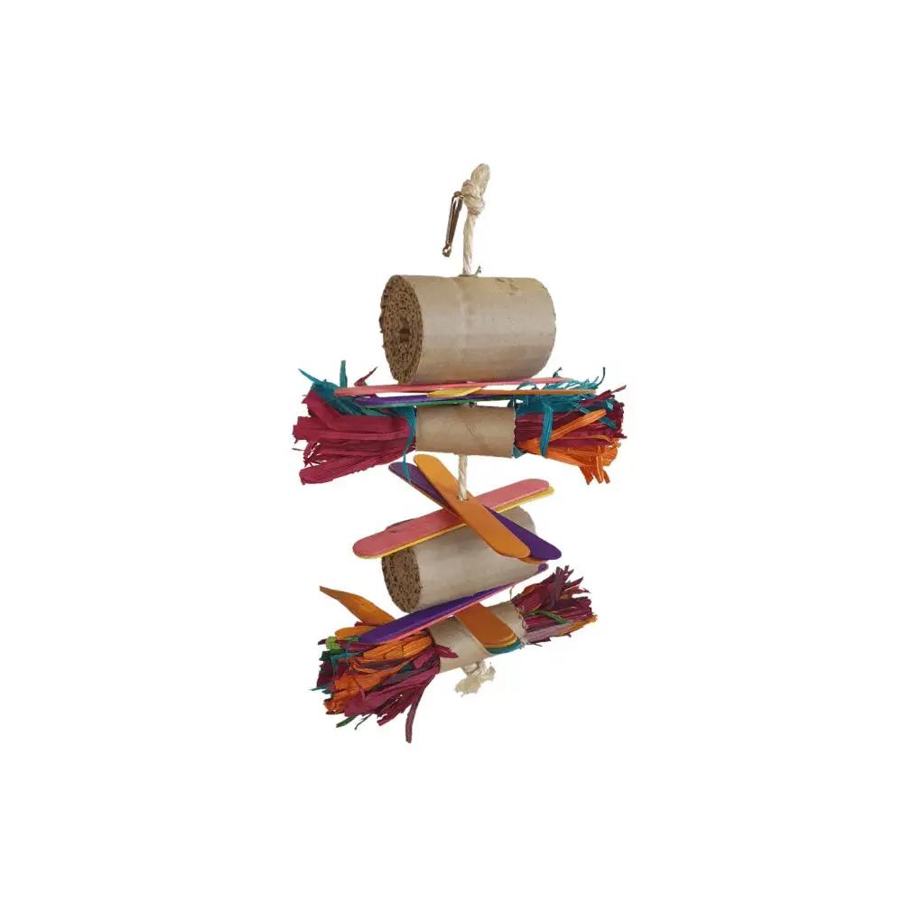 Akwa Shredding No5 Cardboard On Rope Parrot Bird Toy