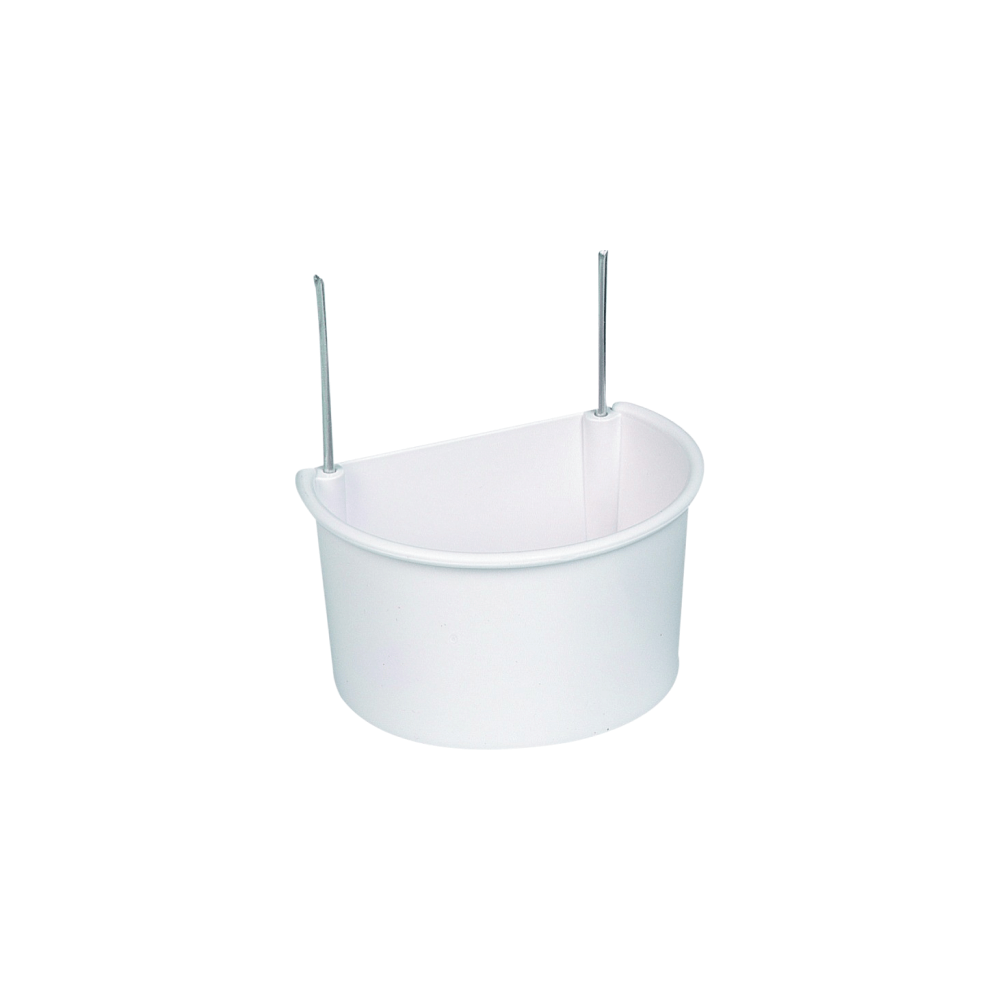 Flamingo Seed Cup Parakeets White