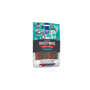 Bags O' Wags Chewies Beef & Veggie Sticks Dog Treats 120g - Petworld