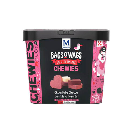 Bags O' Wags Chewies Hearts Mix Dog Treats - Petworld