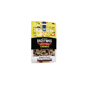Bags O' Wags Chewies Peanut Butter Paws Dog Treats - Petworld