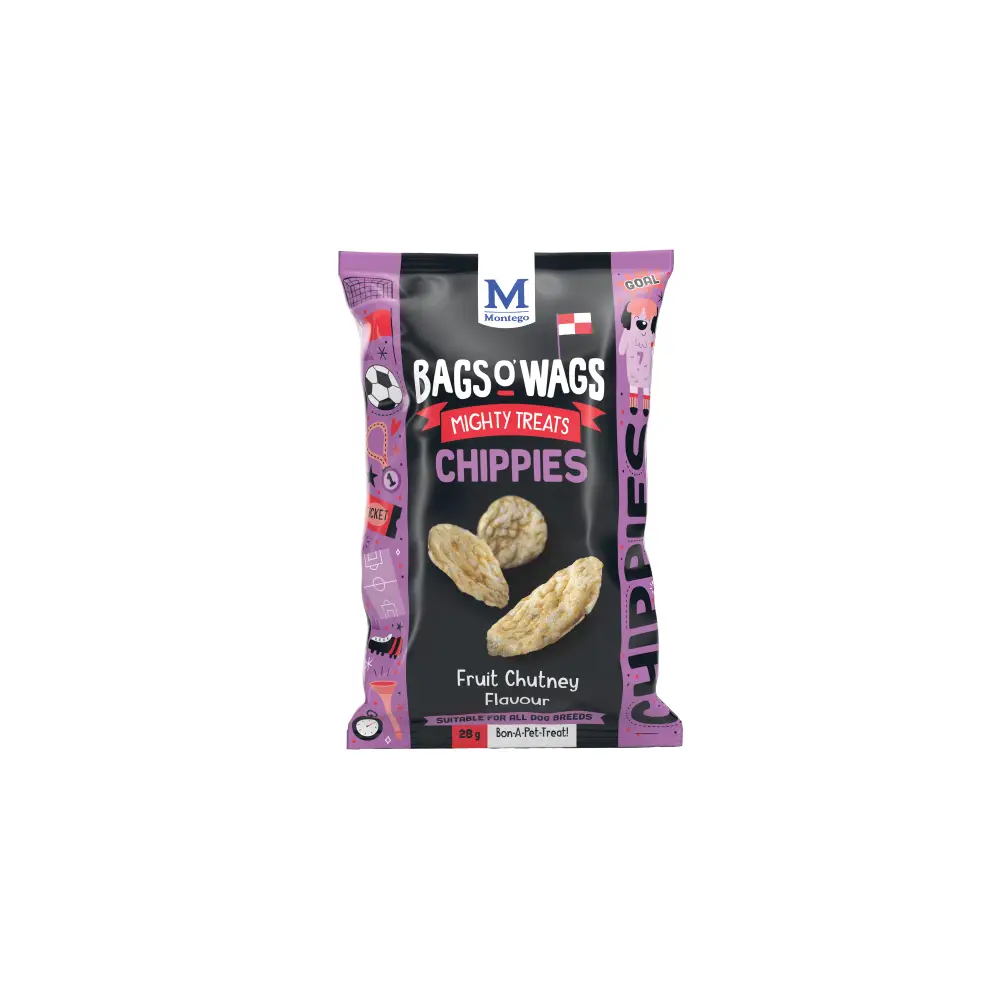 Bags O' Wags Chippies Adult Chewies Fruit Chutney Dog Treats 28g