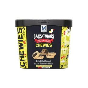 Bags O' Wags Peanut Butter Paws Dog Treats 1.5kg - Petworld