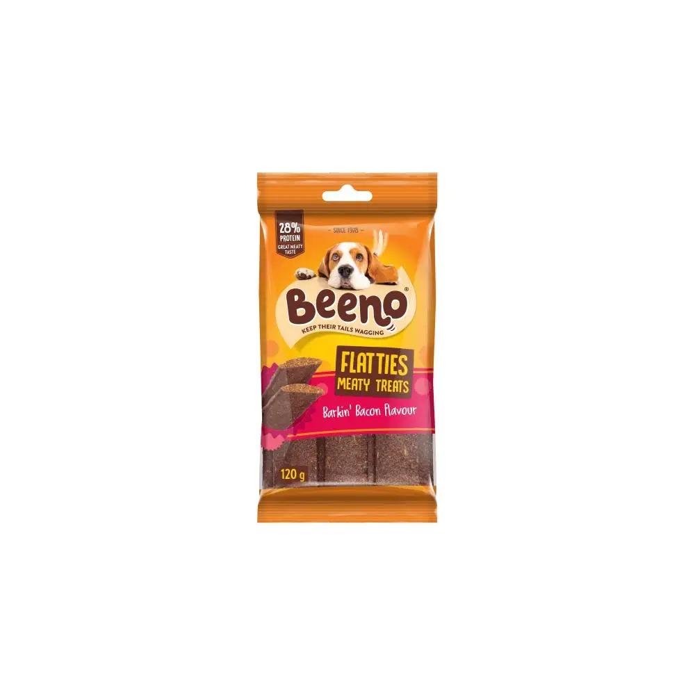 Beeno Flatties Meaty Smoked Bacon Dog Treats 120g