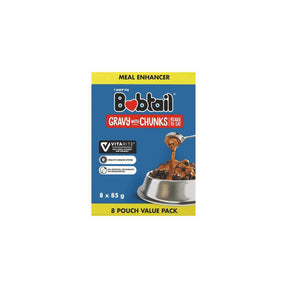 Bobtail Gravy Chunks Assorted Dog Food Enhancer 8X85g - Petworld