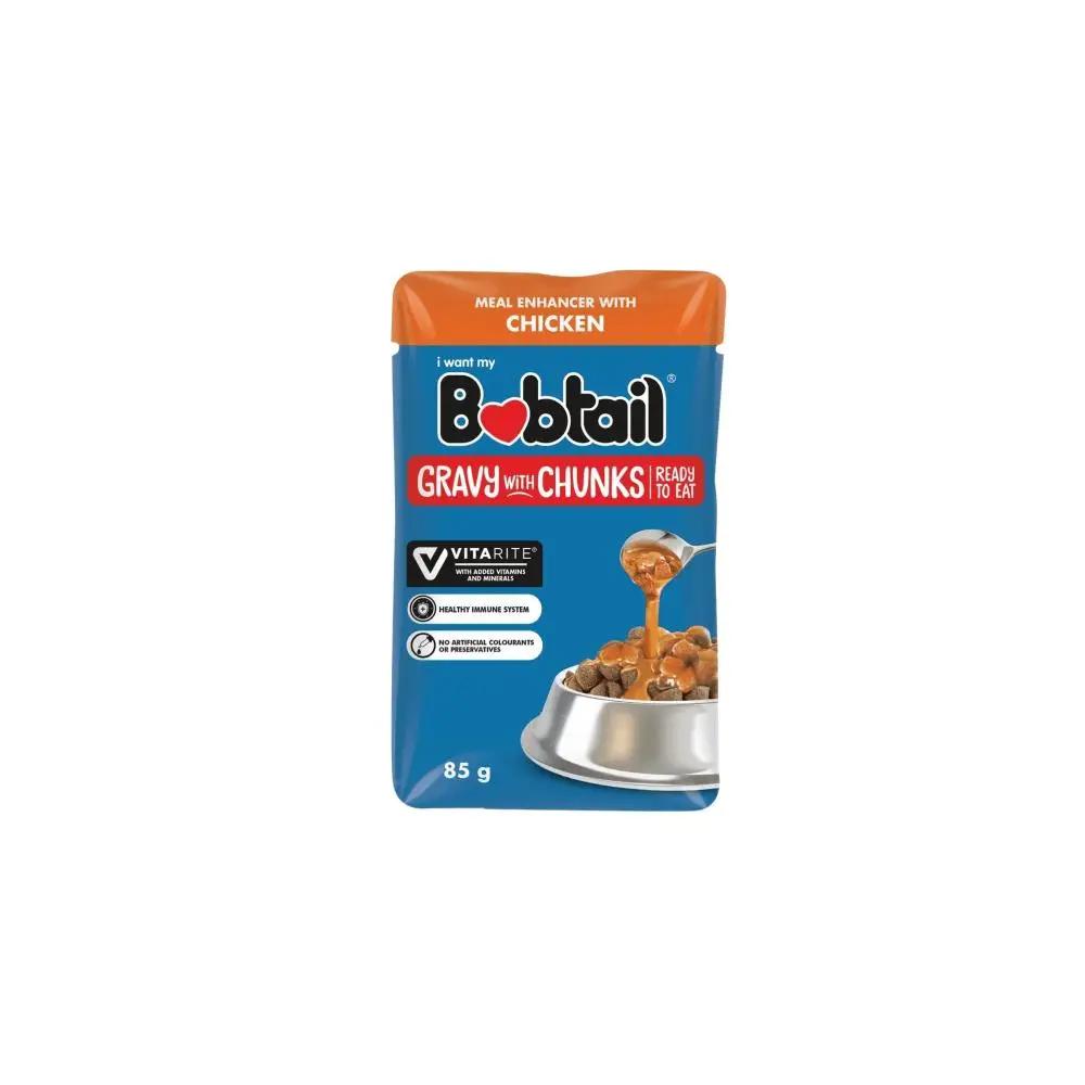 Bobtail Gravy With Chunks Chicken Flavour Wet Dog Food 85g