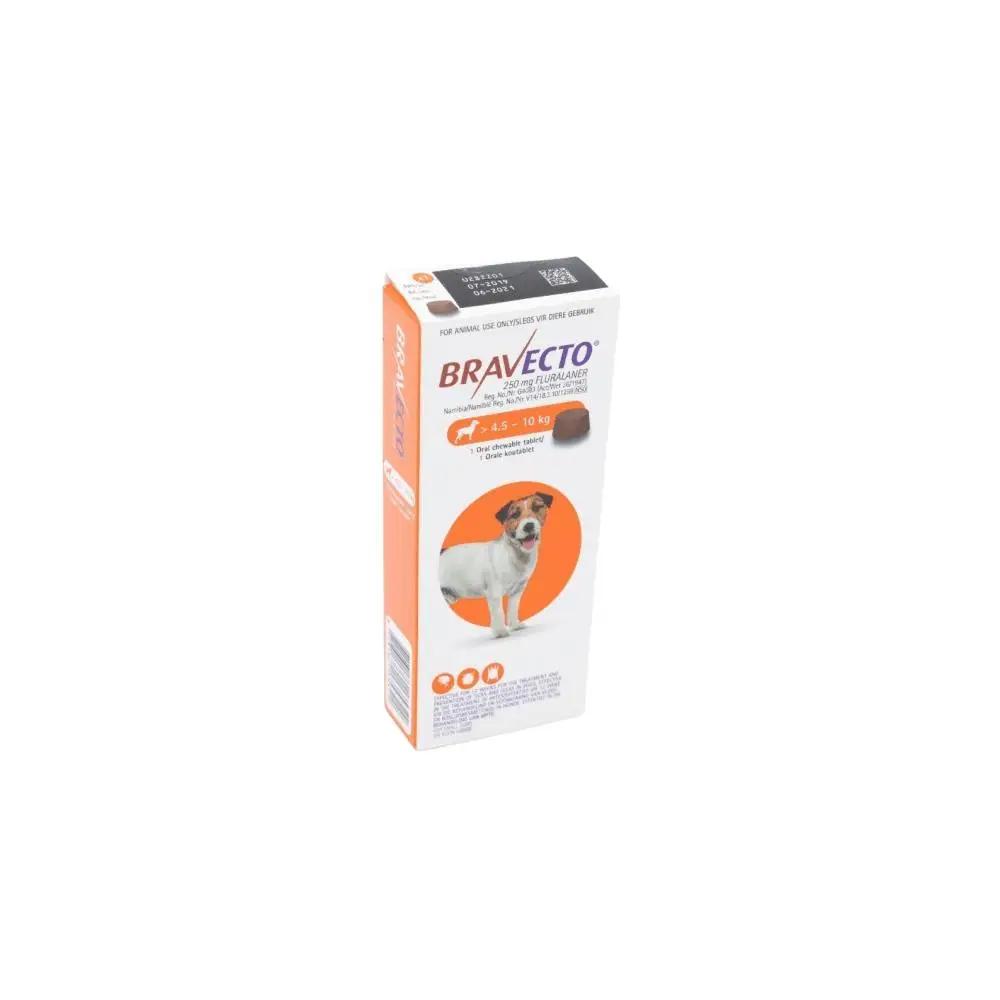 Bravecto Small One Tablet 250mg 10kg Orange