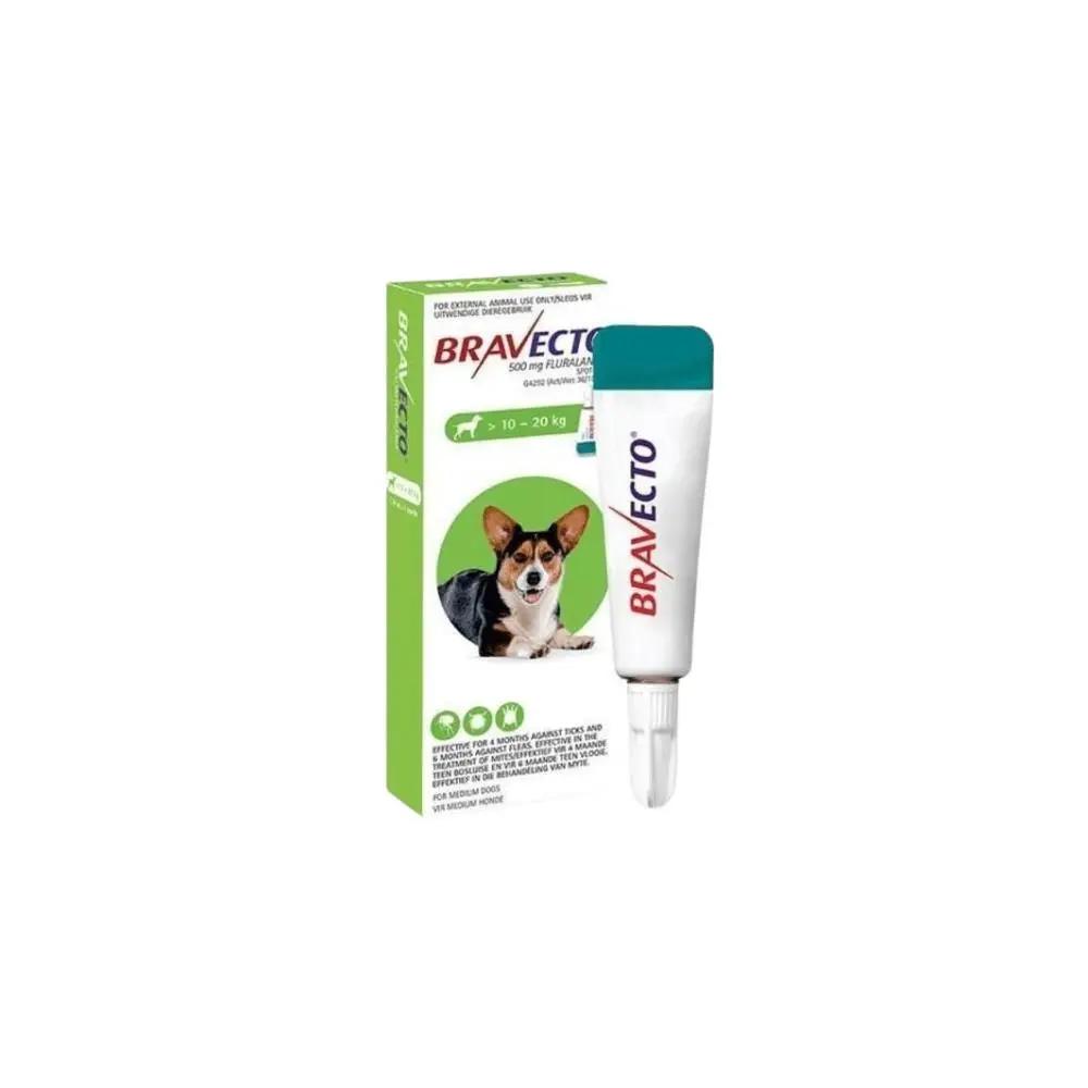 Bravecto Spot On Medium Dog 10kg to 20kg Green